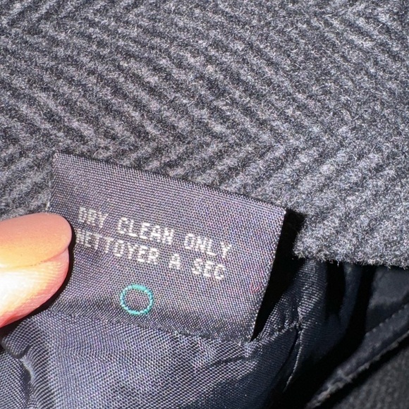 Men’s Wool Blend Herringbone Shacket Coat North 44 Degrees Size M Charcoal Gray - Picture 14 of 16